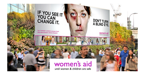 Women's Aid - This world-renown campaign got 400M people learn about domestic violence