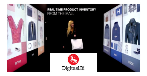 Digitas LBi - Walking through a "corridor of inspiration" for fashionistas